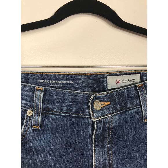 AG Jeans Ex Boyfriend Slim Distressed Women's 32 Capsule Everyday Casual Easy - Picture 2 of 9